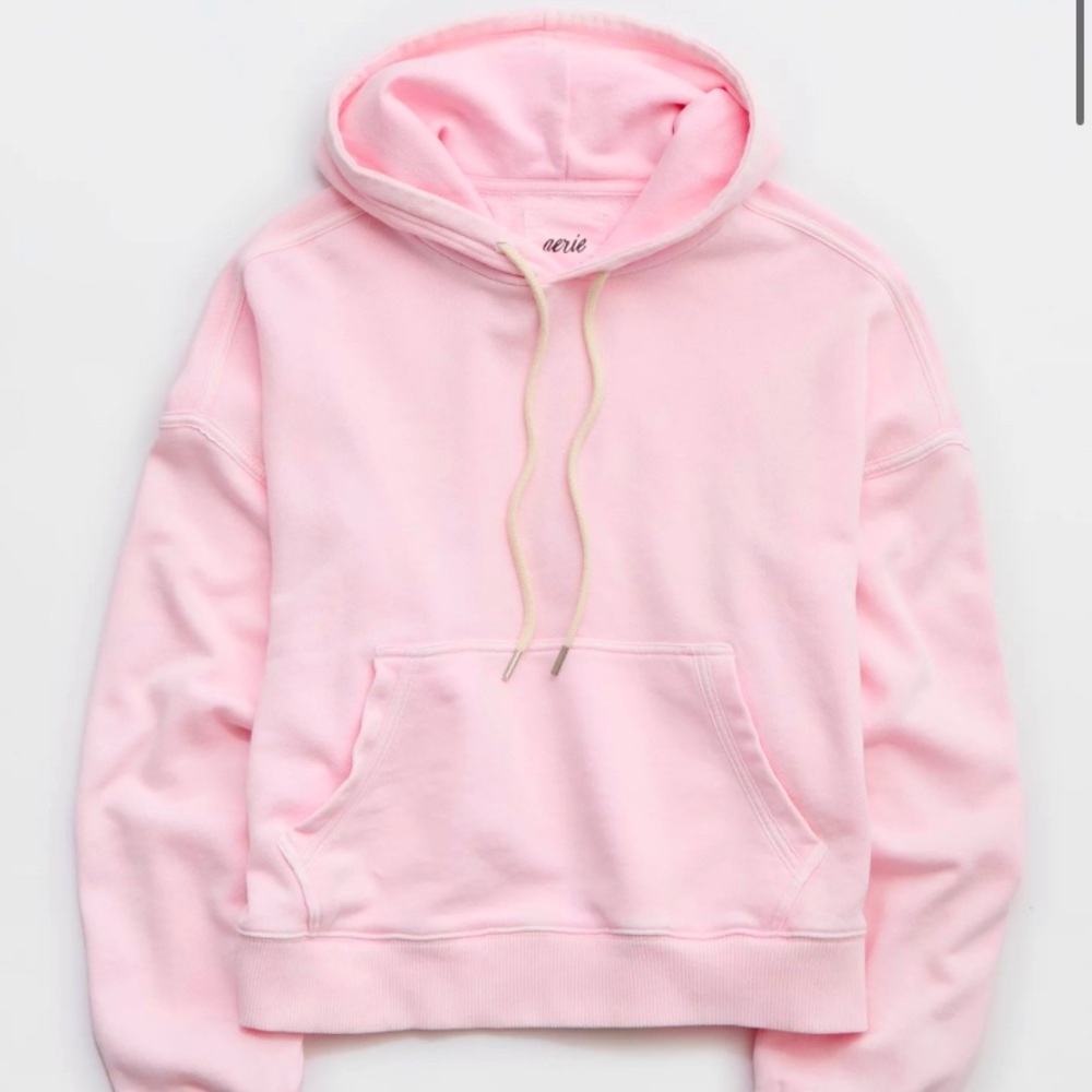 aerie Light Pink Cozy Hooded Sweatshirt